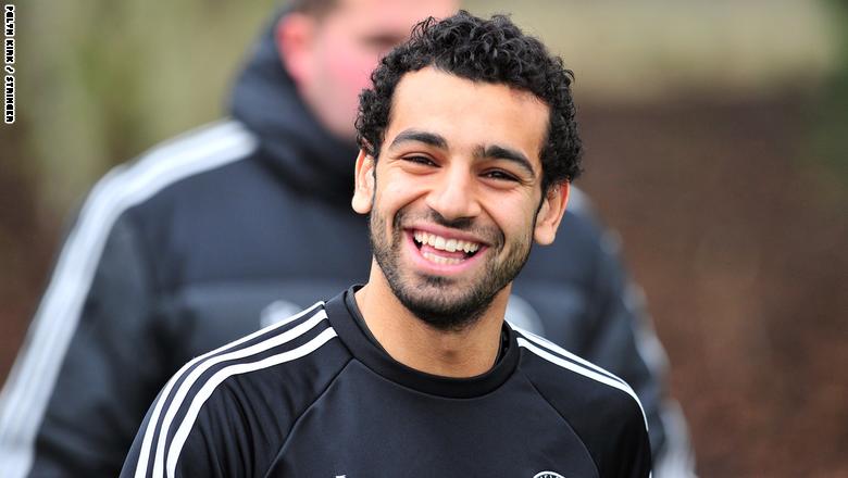 محمد صلاح في تدريبات تشيلسي عام 2014 محمد صلاح في تدريبات تشيلسي عام 2014