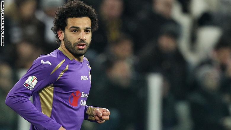 محمد صلاح مع فيورنتينا الإيطالي في 2015 محمد صلاح مع فيورنتينا الإيطالي في 2015