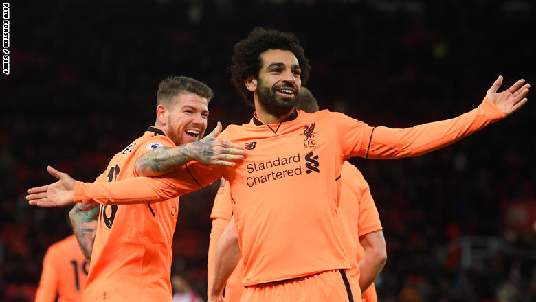 محمد صلاح مع ليفربول الإنجليزي في 2017 محمد صلاح مع ليفربول الإنجليزي في 2017