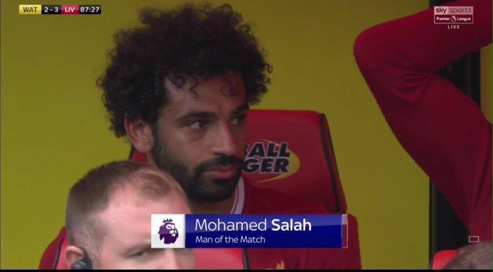 صلاح رجل مباراة ليفربول وواتفورد صلاح رجل مباراة ليفربول وواتفورد