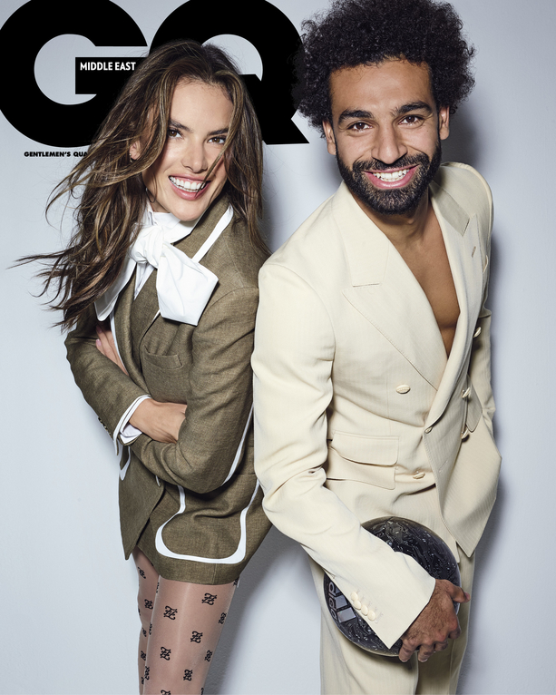 مجلة GQ تضع صلاح للمرة الثانية على صفحتها الرئيسية بجوار عارضة أزياء عالمية (2)