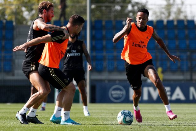 راموس فى تدريبات ريال مدريد راموس فى تدريبات ريال مدريد