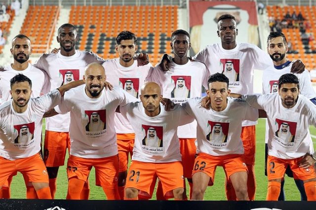 شكرا محمد بن زايد  تزين قمصان وملاعب الدوري الإماراتى - سوبر كورة