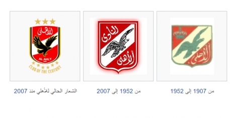 تعرف على تاريخ شعار الأهلي والتغيرات الثلاثة الطارئة عليه منذ تأسيس النادي الأحمر سوبر كورة
