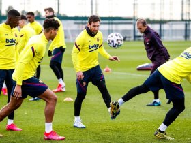 برشلونة يواصل استعداداته لموجهة ليفانتي بالدوري الإسباني